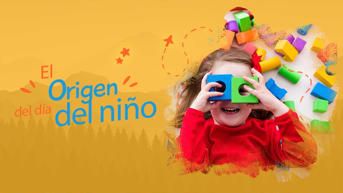 Niña jugando fondo amarillo