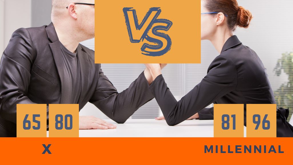 Generación X Vs generación millennial