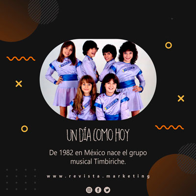 Un Día como hoy 30 de abril 1982 Debuta el Grupo Timbiriche por revista Marketing