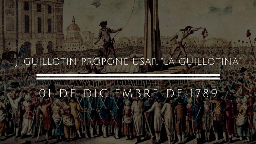 J. Guillotin propone usar La Guillotina