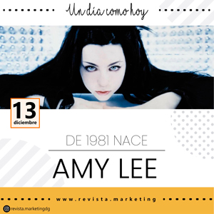 13 de diciembre 1981 Nace Amy Lee