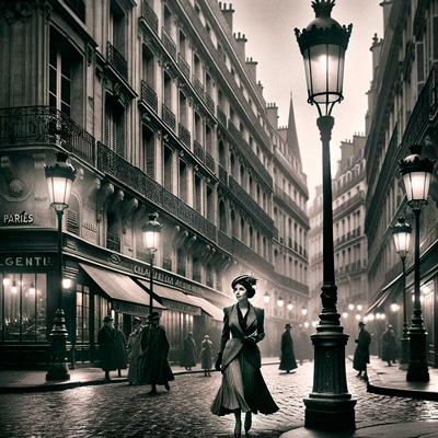 Edith Piaf en París en la década de 1930