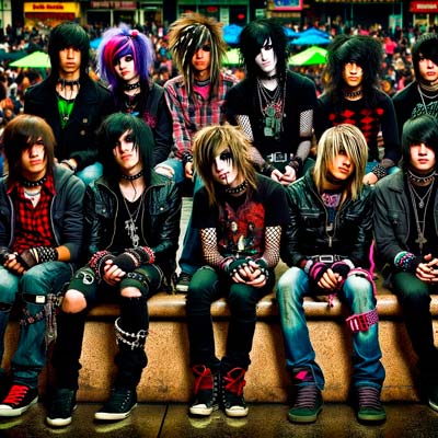 19 de diciembre Dia Internacional del Emo jovenes con el estilo emo