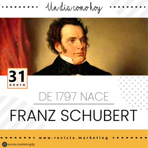 31 de enero 1797 Nace Franz Schubert