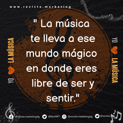 Frase de la Musica y a Libertad