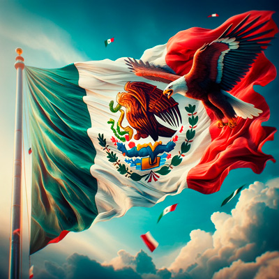 24 de febrero Día de la Bandera de México