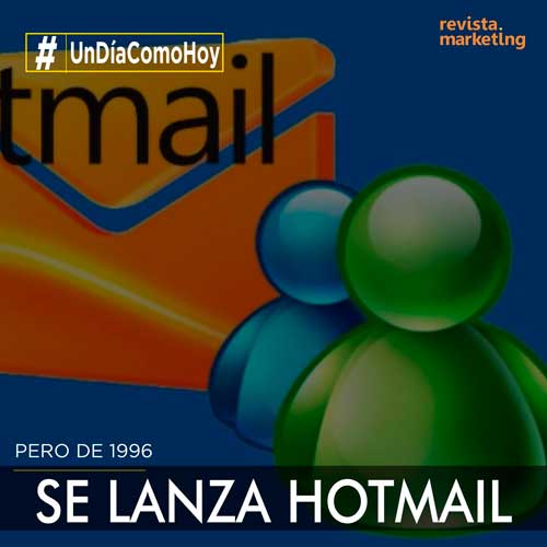 04 de julio 1996 Se lanza Hotmail