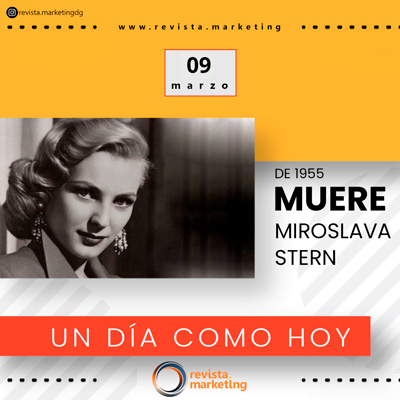 09 de Marzo Muere Miroslava Stern