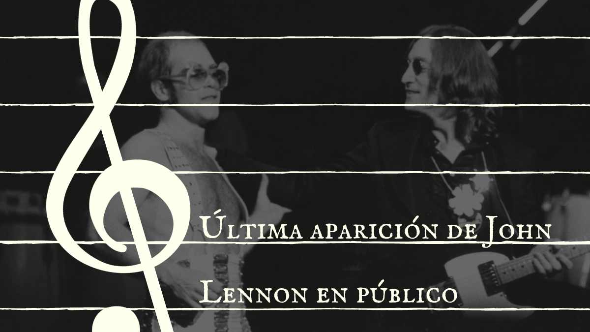 John Lennon hace su última aparición en público