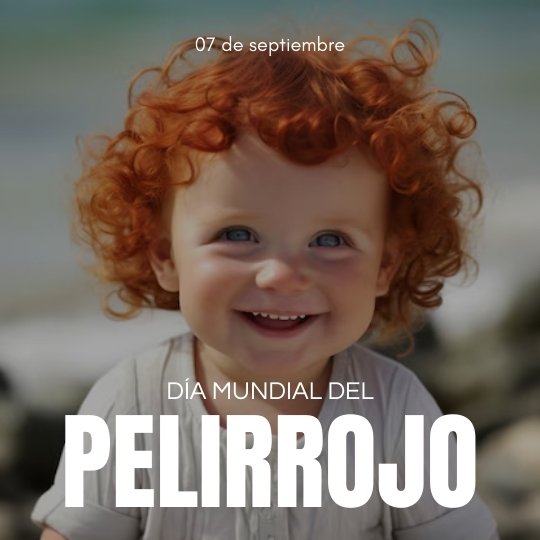 7 DE SEPTIEMBRE DIA MUNDIAL DEL PELIRROJO