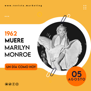 04 de agosto 1962 Muere Marilyn Monroe un dia como hoy Revista Marketing