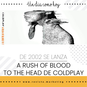 26 de agosto 2002 Fue lanzado el disco A rush of blood to the head