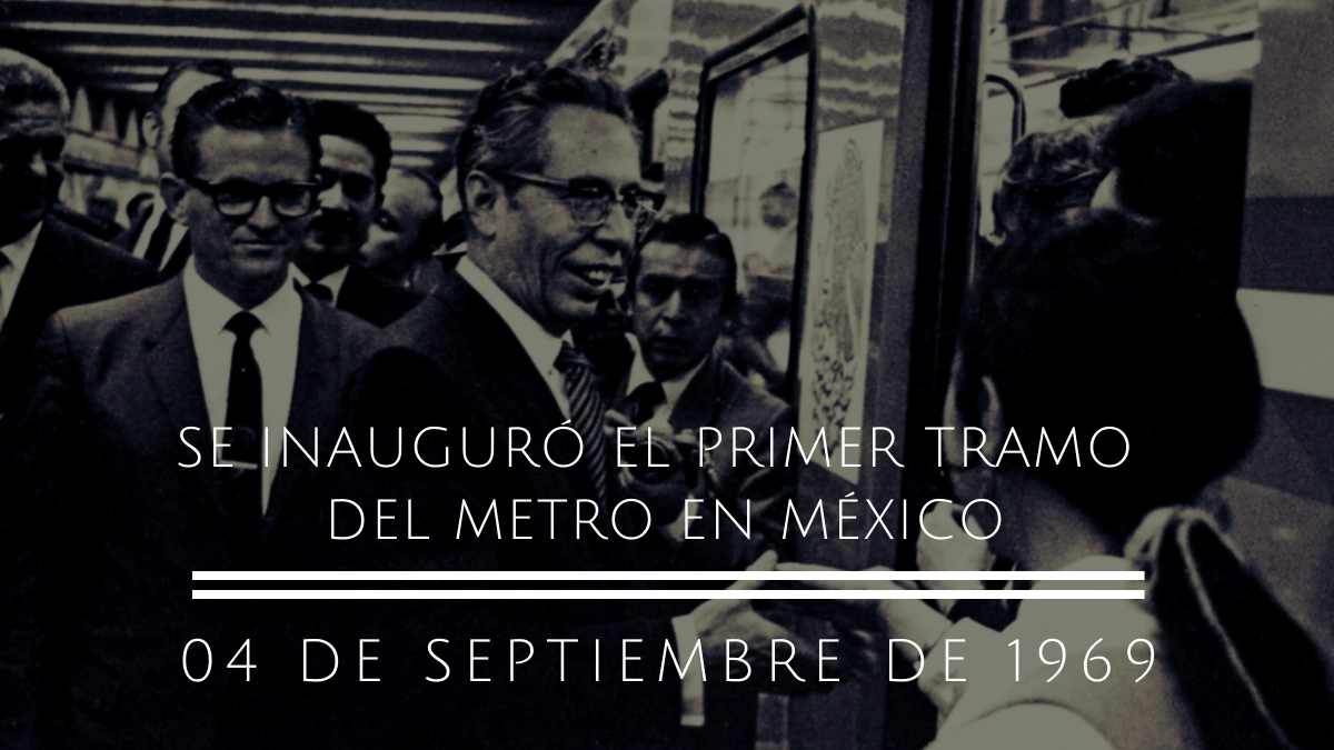 Se inauguró el primer tramo del metro en México