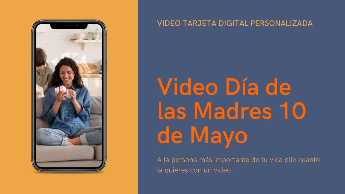 Telefono con mamá recibiendo regalo 